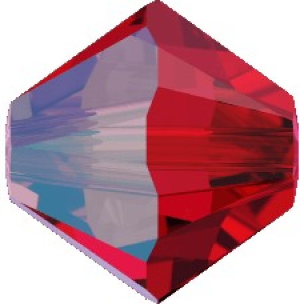 Swarovskiperle 4mm bic. Lt Siam Shi 36 St