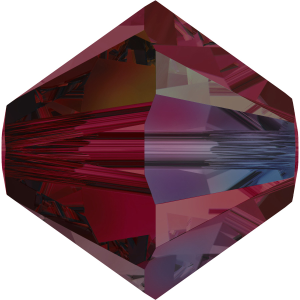 Swarovskiperle 4mm bic. Ruby AB 36 St