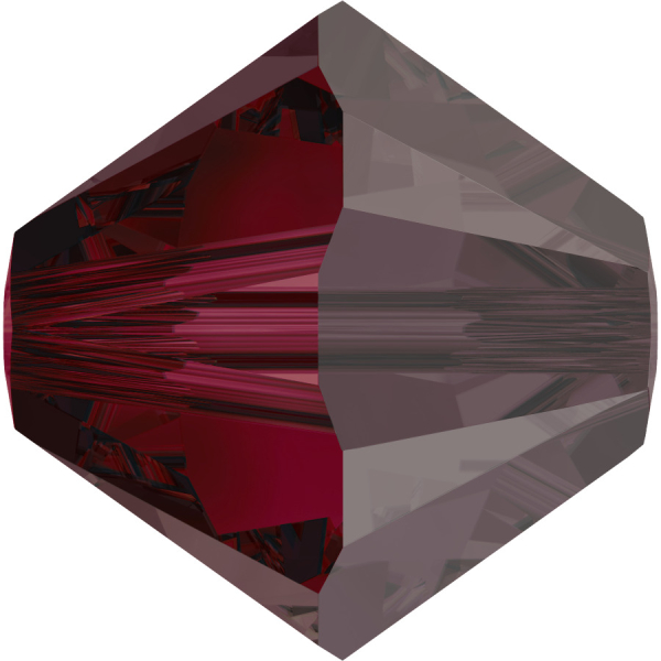 Swarovskiperle 4mm bic. Ruby  Satin 36 St.