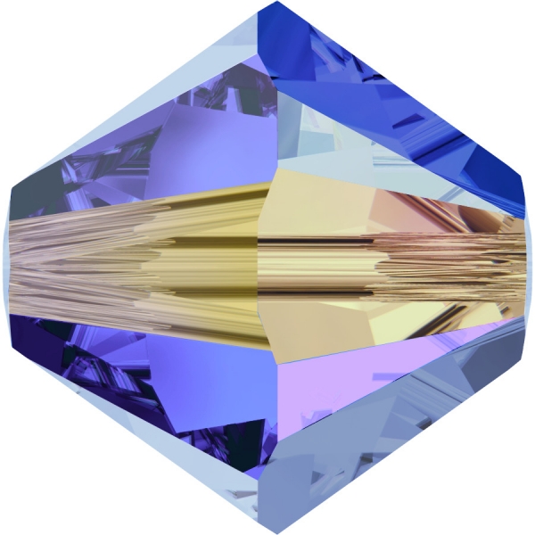 Swarovskiperle 4mm bic. Sapphire AB2 30St.