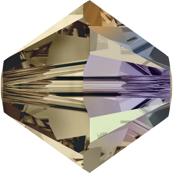 Swarovskiperle 4mm bic. Smoky Quar AB 36St