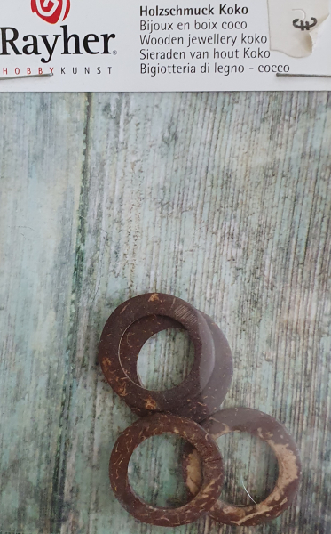 Holzringe, 25mm 4 St.