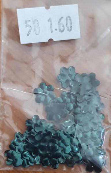 Blütenpailletten grün 50 St.