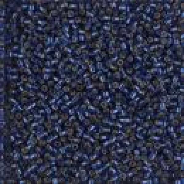 Miyuki Delica (2191) 11/0 Duracoat Silver Lined Dyed Navy Blue 50g
