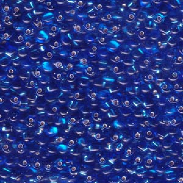 Miyuki Drop 3,4mm Sapphire silver Lined ca15g