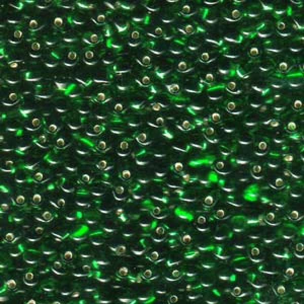 Miyuki Drop 2,8mm Green Silver Lined ca15g