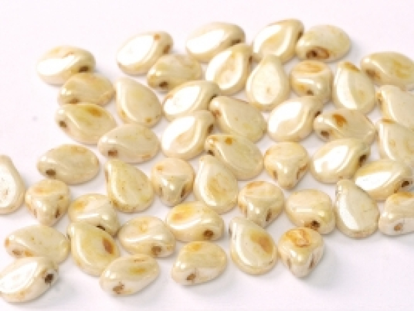 Pip Bead 5x7mm White Marmor 300 St.