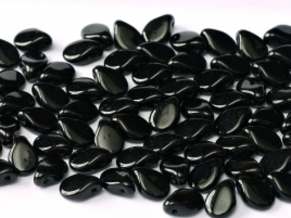 Pip Bead 5x7mm Jet 60 St.
