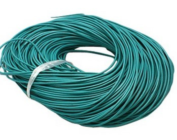 Lederband, Rind, 1,0mm dunkeltürkis 10 Meter