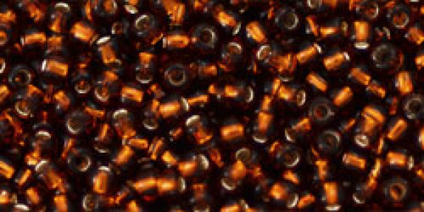 Toho 3,0mm (0034) Silver Lined Smoky Topaz ca19g
