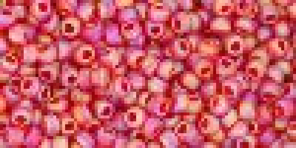 Toho 3,0mm (0165CF) Transparent Rainbow Frost Ruby ca19g