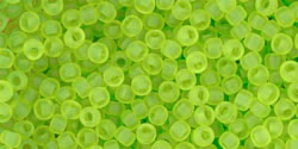 Toho 2,0mm (0004F) Transparent Frost Lime Green 250g
