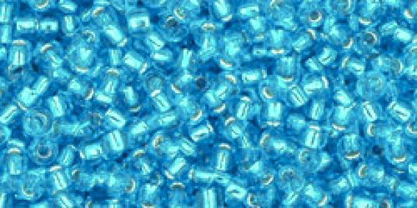 Toho 2,0mm (0023B) Silver Lined Dark Aquamarine 250g