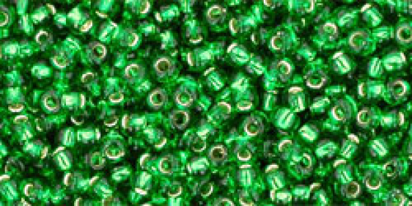 Toho 2,0mm (0027B) Silver Lined Grass Green 250g