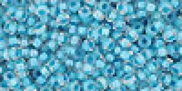 Toho 2,0mm (0183) Inside Color Lüster Crystal /Opak Aqu 250g