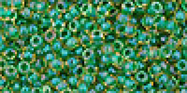 Toho 2,0mm (0242) Inside Color Lüster Jonquil / Emerald Lined 250g