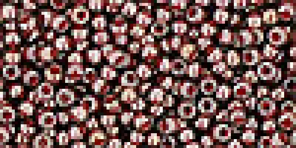 Toho 2,0mm (0363) Inside Color Montana Blue/ Oxblood Lined 250g