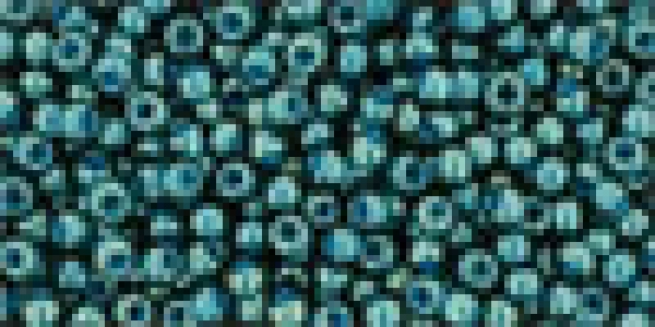 Toho 2,0mm (0374) Transparent Lüster Emerald Geen / Denim Blue 250g