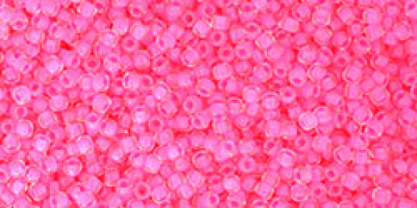 Toho 2,0mm (0971) Inside Color Matt Crystal / Neon 250g