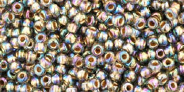 Toho 2,0mm (0999) Gold Lined Rb Bla Diamond ca20g