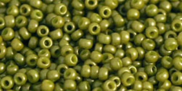 Toho 2,0mm (1624F) Opak Frost Gold Lüster Pea Green Soup ca20g