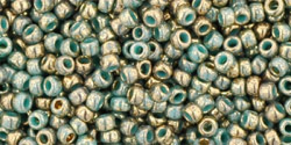 Toho 2,0mm (1703) Gilded Marble Turquoise ca20g