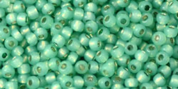 Toho 2,0mm (PF2119) Perm Fin SL Milky Dk Peridot ca20g