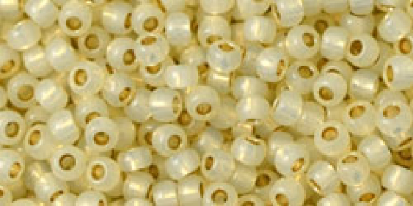 Toho 2,0mm (PF2125) Perm Fin Cream Opal Silv Lin ca20g