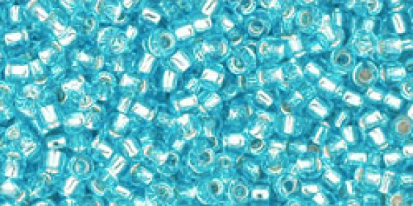 Toho 1,5mm (0023) Silver Lined Aquamarine ca8g
