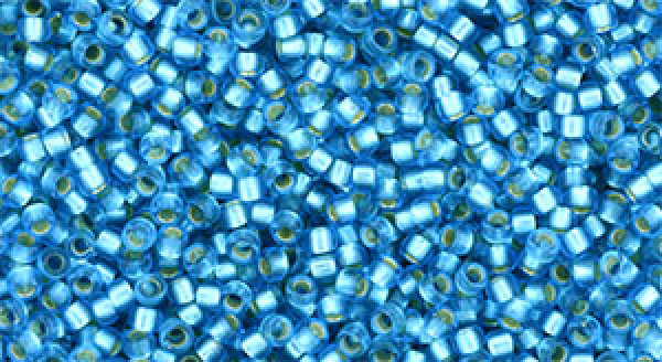 Toho 1,5mm (0023BF) Sil Lin Fr Dk Aquamarine ca8g