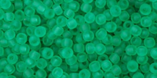 Toho 1,5mm (0072F) Transparent Frost Beach Glass Green 100g