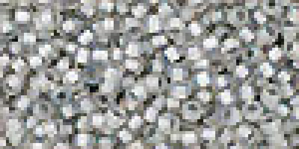 Toho 1,5mm (0261) Inside Color Rainbow Crystal Grey Lined 100g