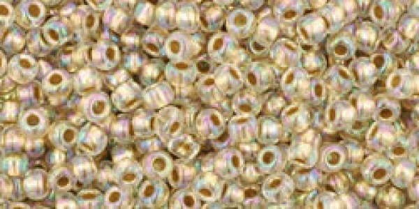 Toho 1,5mm (0994) Gold Lined Rainbow Crystal ca8g