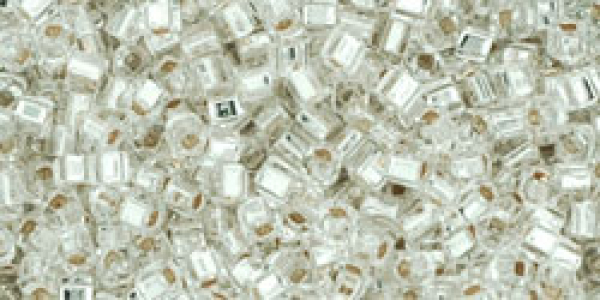 Toho Würfelperle 1,5mm Silver Lined Crystal 250g