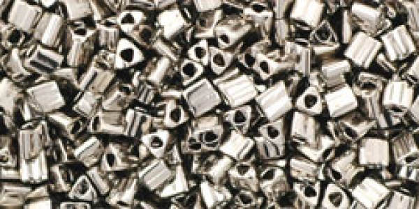 Toho Triangle 2mm Nickel Plated Silver 10g