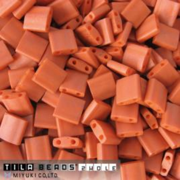 Miyuki Tila Bead 5mm Burnt Sienna 50g
