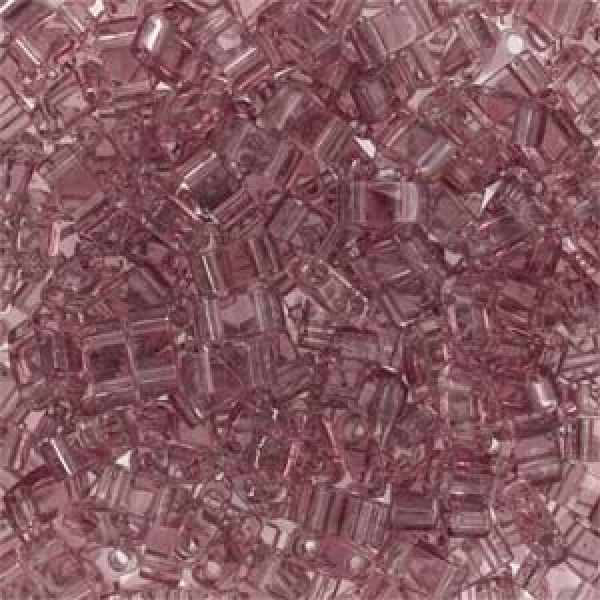 Miyuki Half Tila Bead 5mm Smoky Amethyst 5g