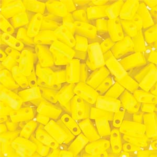 Miyuki Half Tila 5mm Matt Opak Yellow AB 5g
