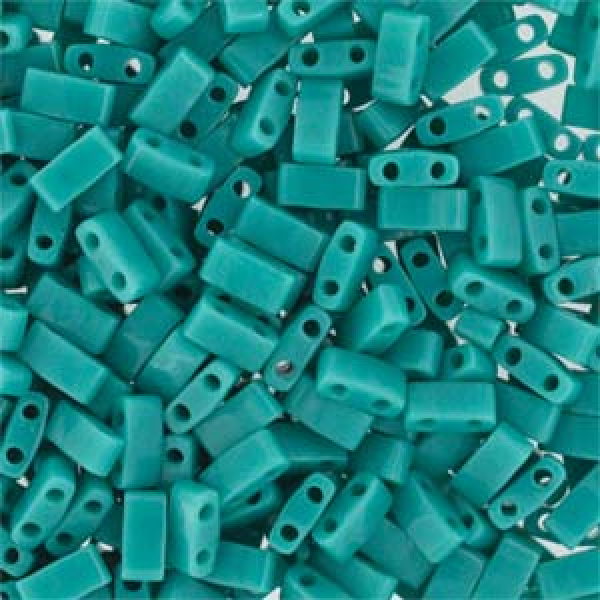 Miyuki Half Tila Bead 5mm Opak Turq Green 5g