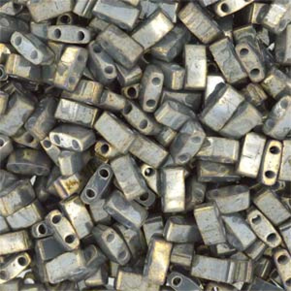 Miyuki Half Tila 5mm Galv Grey Luster 5g