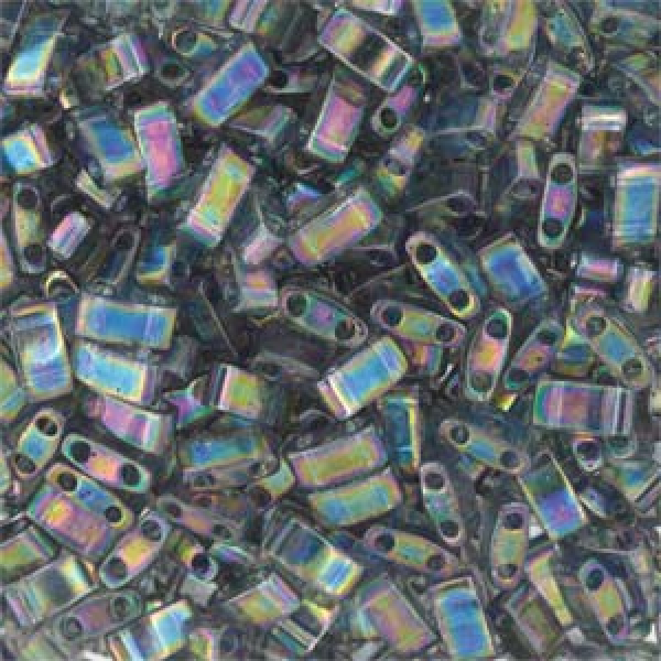 Miyuki Half Tila 5mm DkTr Grey Lüst Rainb 5g