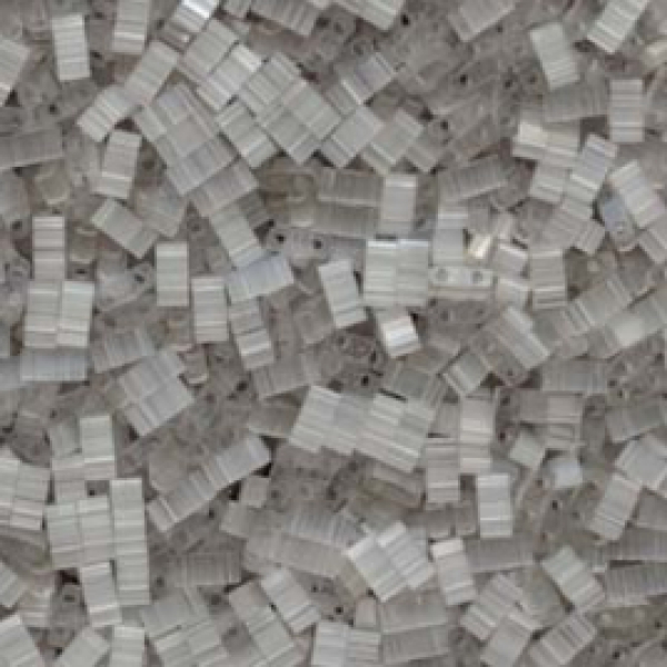 Miyuki Half Tila 5mm Silk Pale Grey 5g