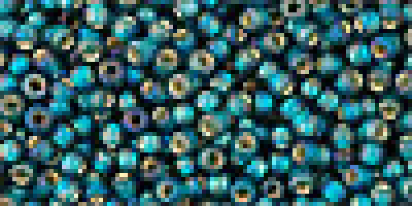 Toho 2,0mm (2027BDF) Silver Lined Frost Rainbow Teal 250g