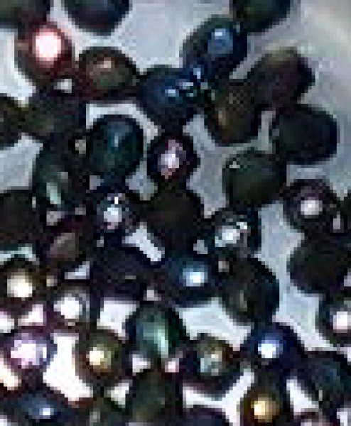 Glasschliffperle 3mm Jet iris Lüster Grün 1200 St