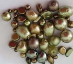 Glaswachsperle Mix Olivine 50g