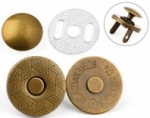 Taschenverschluss, Magnet, Antik Bronze, 1,8cm 2 St.