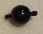 Magnetverschluss (0312-10-Bla) Kunststoff 8mm Kugel  schwarz