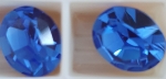 Strassstein oval 6x4mm Sapphire (Preciosa) 10St.
