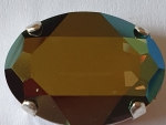 Swarovskistein oval 30x22mm Crystal Iridisc Green